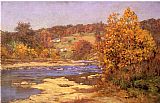 John Ottis Adams Famous Paintings - Blue and Gold